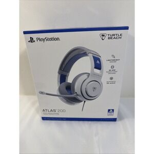 BRAND NEW Turtle Beach Atlas 200 Playstation Wired Headset White